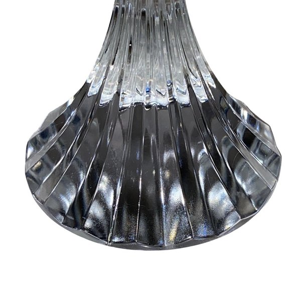 Mikasa Crystal Clear Candle Holders 7 inches Romantic Valentine - Picture 7 of 8